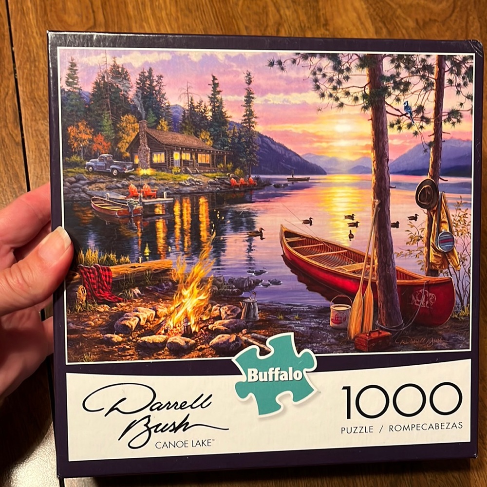 Canoe Lake 1000 Piece Jigsaw Puzzle